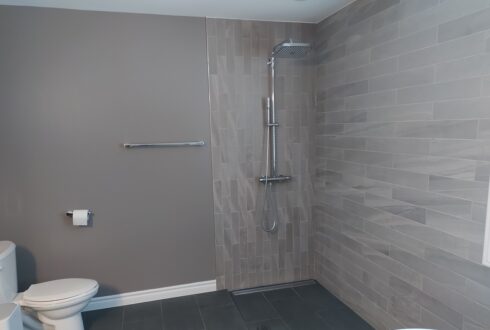 Custom accessible shower en suite